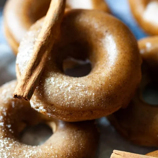 Donuts veganos de manzana y canela al horno