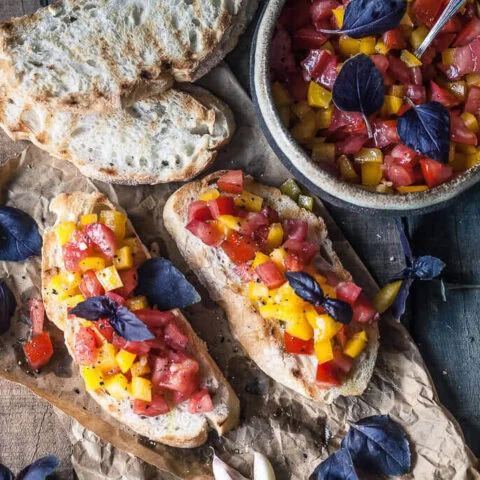 Classic Italian Tomato Bruschetta