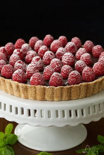 Tarta de chocolate francesa con base de mantequilla tostada