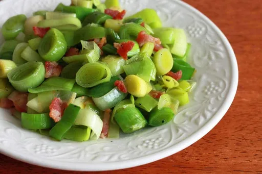 Sautéed Leeks With Bacon