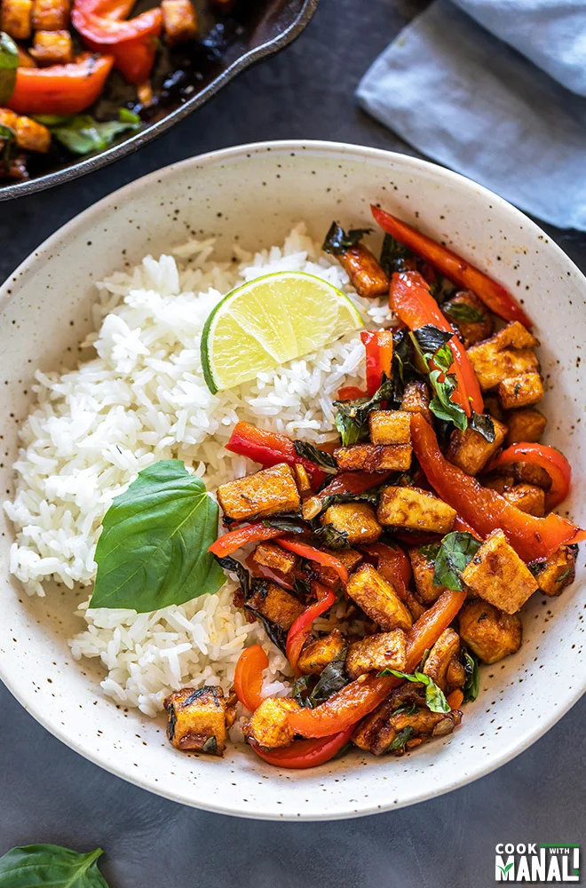 Thai Basil Tofu Stir Fry