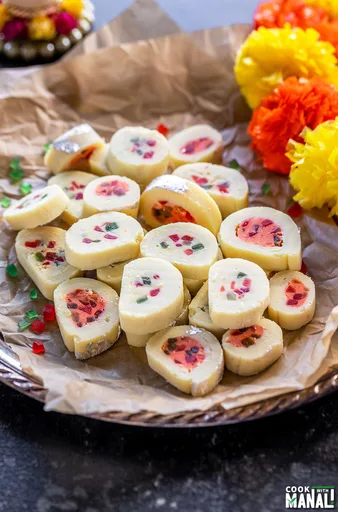 Tutti Frutti Burfi Roll