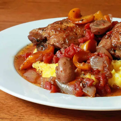 Pollo a la cazadora
