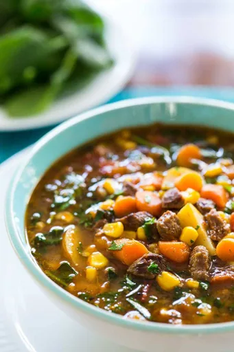 Instant Pot Vegetable Beef Soup