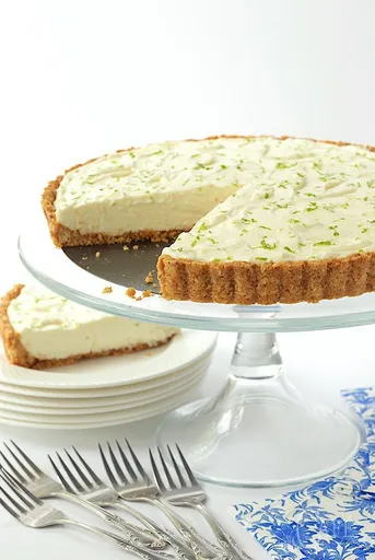 Tarta crujiente de lima
