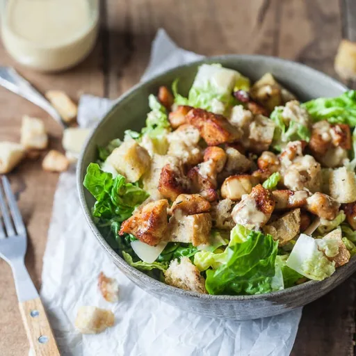 Easy Chicken Caesar Salad with Worry-Free Dressing