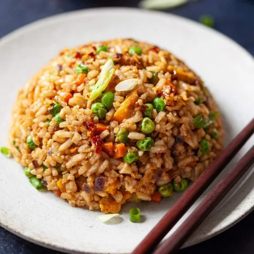 Arroz frito con huevo fácil