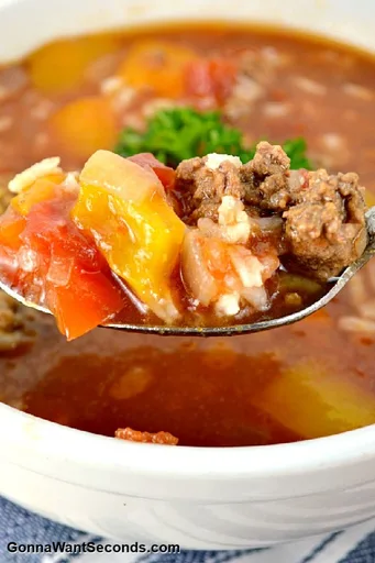 Crockpot Stuffed Pepper Soup