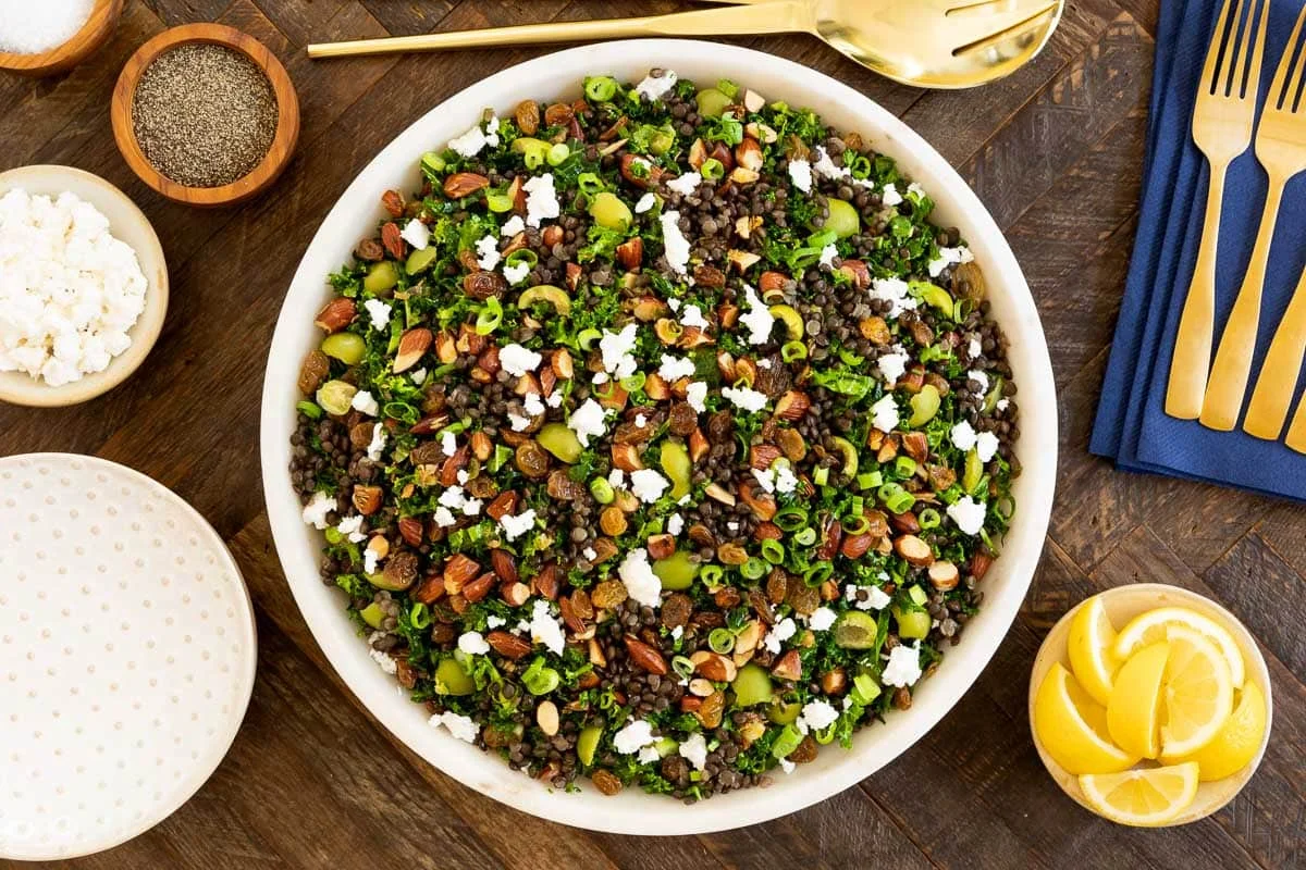 Mediterranean Black Lentil Salad
