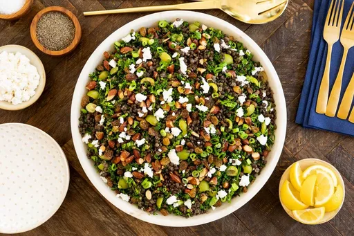 Mediterranean Black Lentil Salad