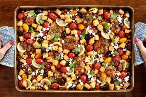 Mediterranean Sheet Pan Chicken