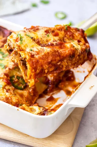 Enchiladas de ternera