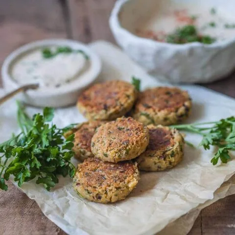 Healthier Pan Fried Falafel {Vegan}