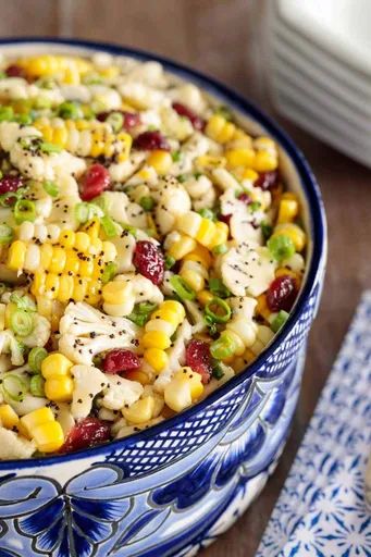 Poppyseed Cauliflower and Fresh Corn Salad