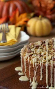 Pumpkin Coffee Cake w/ Pecan-Pepita Crumble