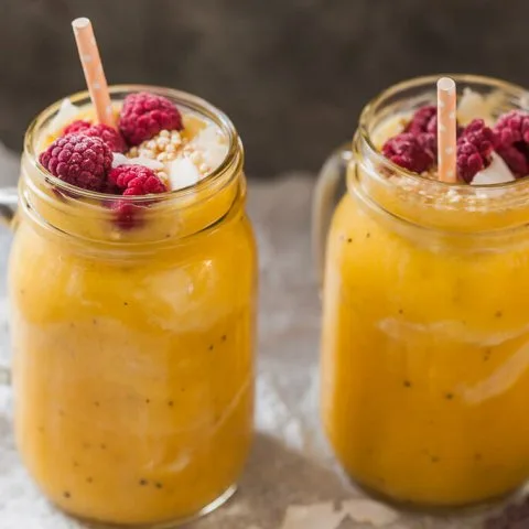 Batido de piña y mango