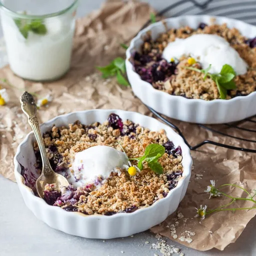Vegan Blueberry Crumble