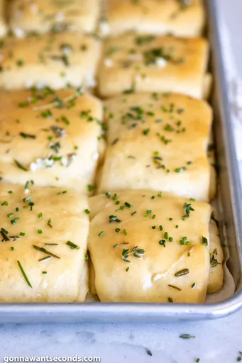 Garlic and Herb Parker House Rolls