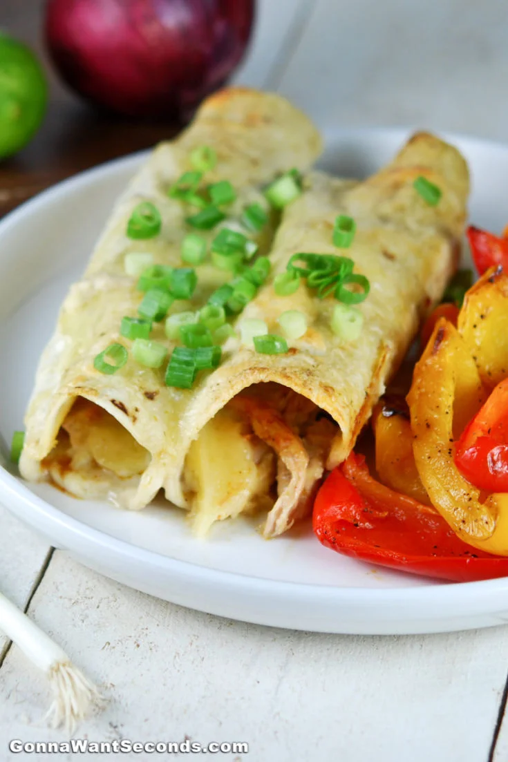 Enchiladas de Pollo con Miel y Lima