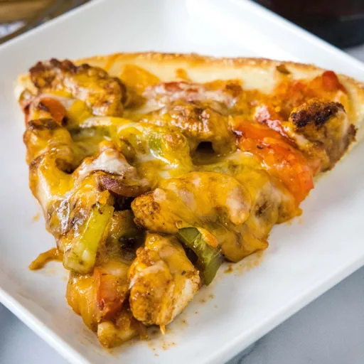 Pizza de fajitas de pollo