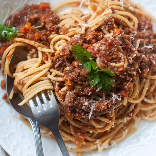 Vegan Spaghetti Lentil Bolognese