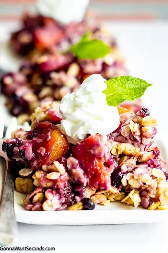 Peach Blueberry Crisp