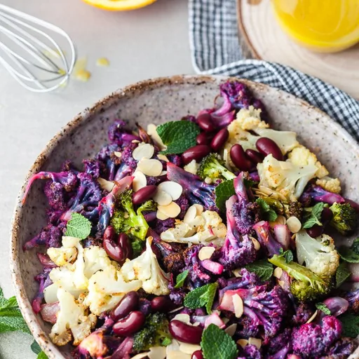 Vegan Purple Cauliflower Salad