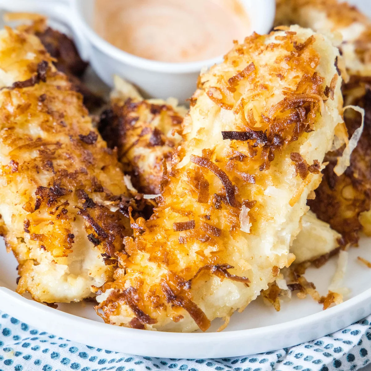 Aiguillettes de poulet à la noix de coco