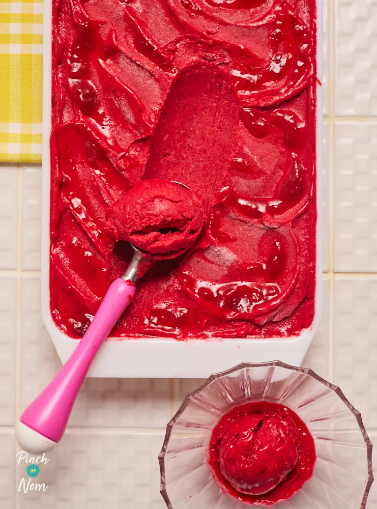 Raspberry Banana Ice Cream | Slimming & Weight Watchers Friendly