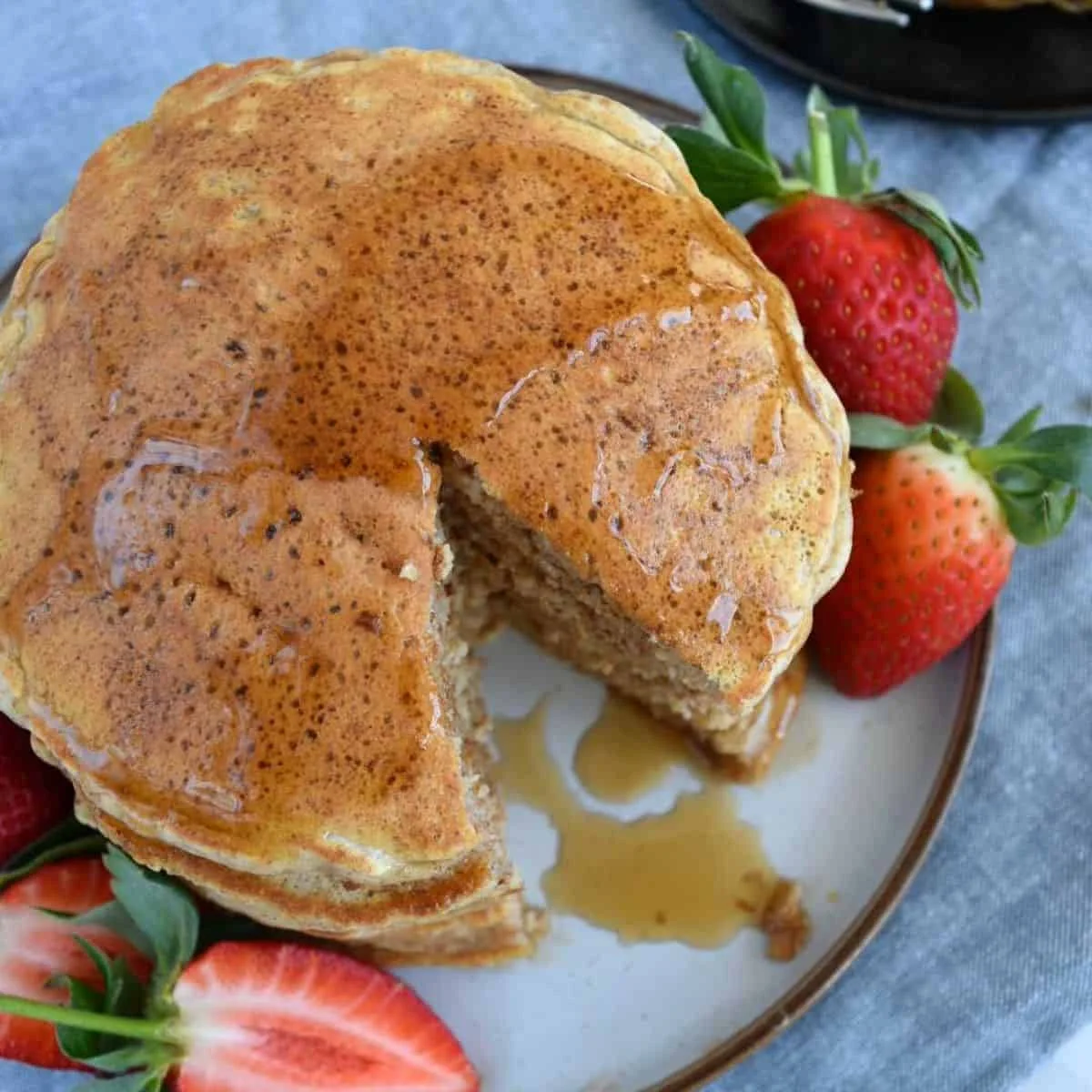Panquecas saudáveis com iogurte grego
