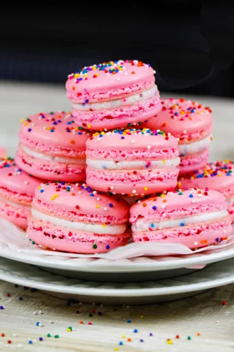 Birthday Cake Macarons