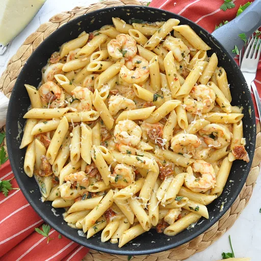 Pasta cremosa con gambas Marry Me