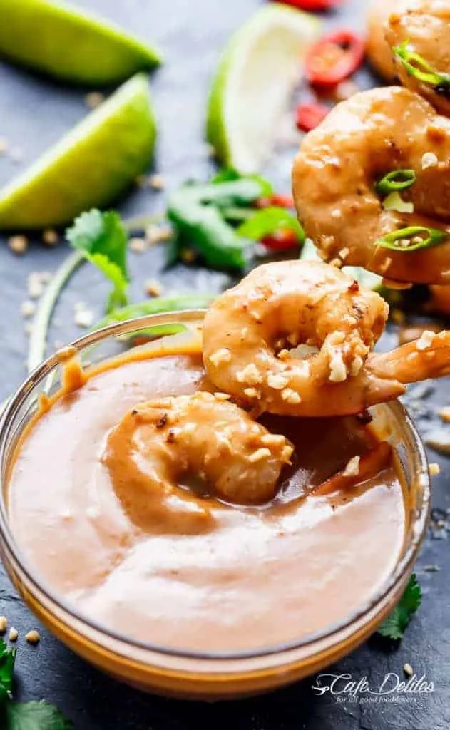 Grilled Satay Shrimp Skewers