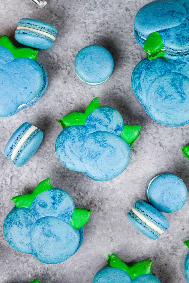 Blueberry Macarons