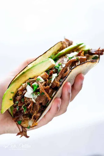 Slow Cooker Barbacoa Short Rib Tacos