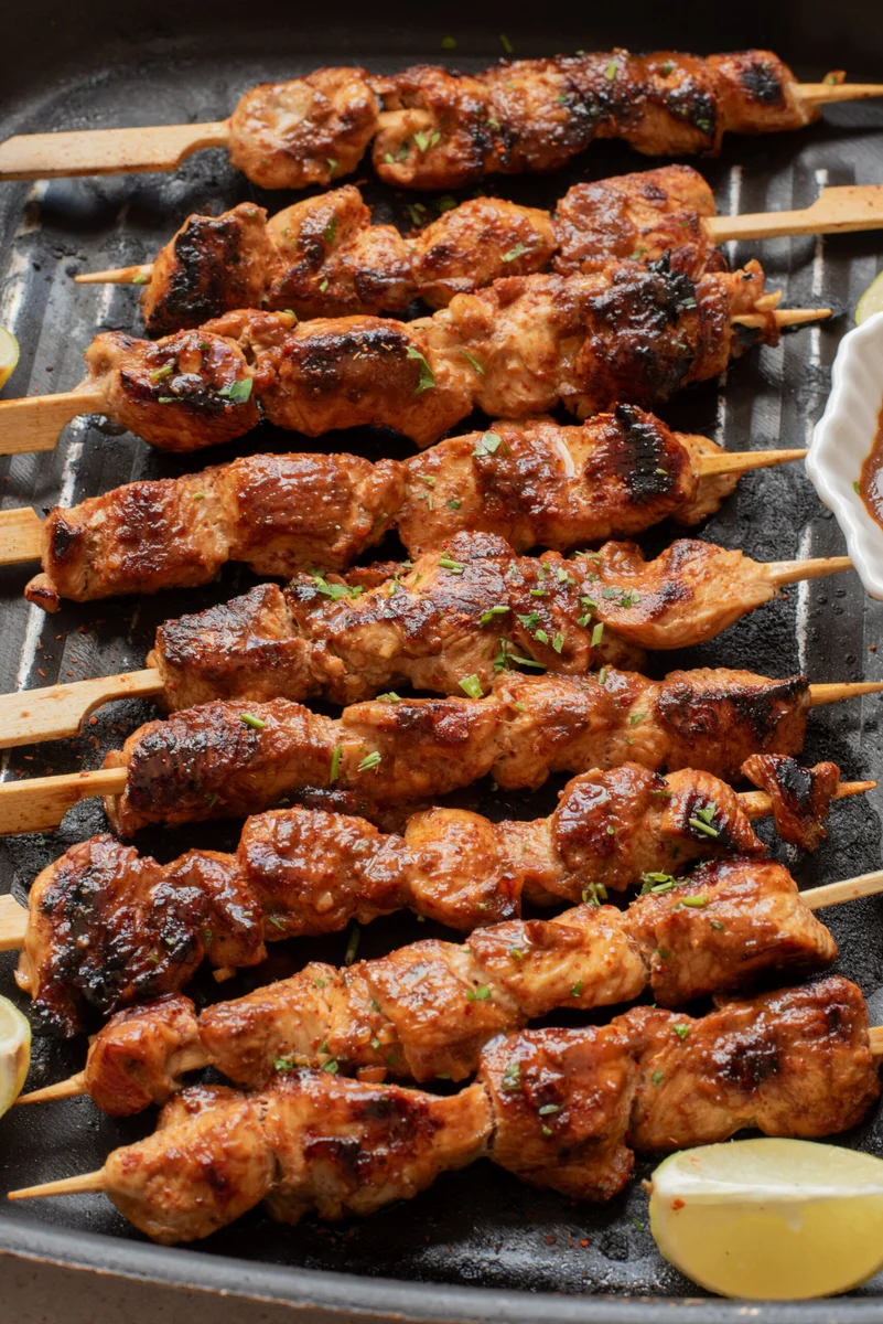 Firecracker Chicken Skewers