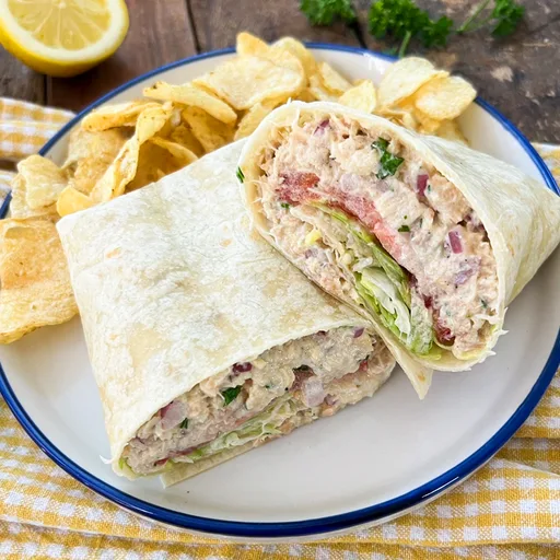 Wraps de atún cremosos y saludables