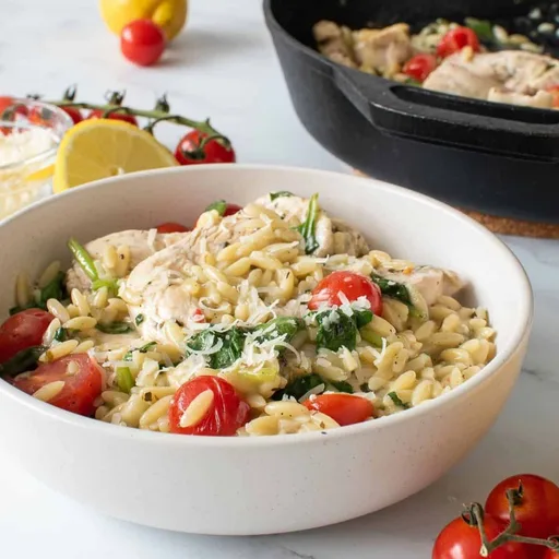 Lemon Chicken with Orzo