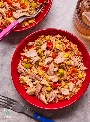 Arroz con atún picante | Apto para adelgazar y Weight Watchers