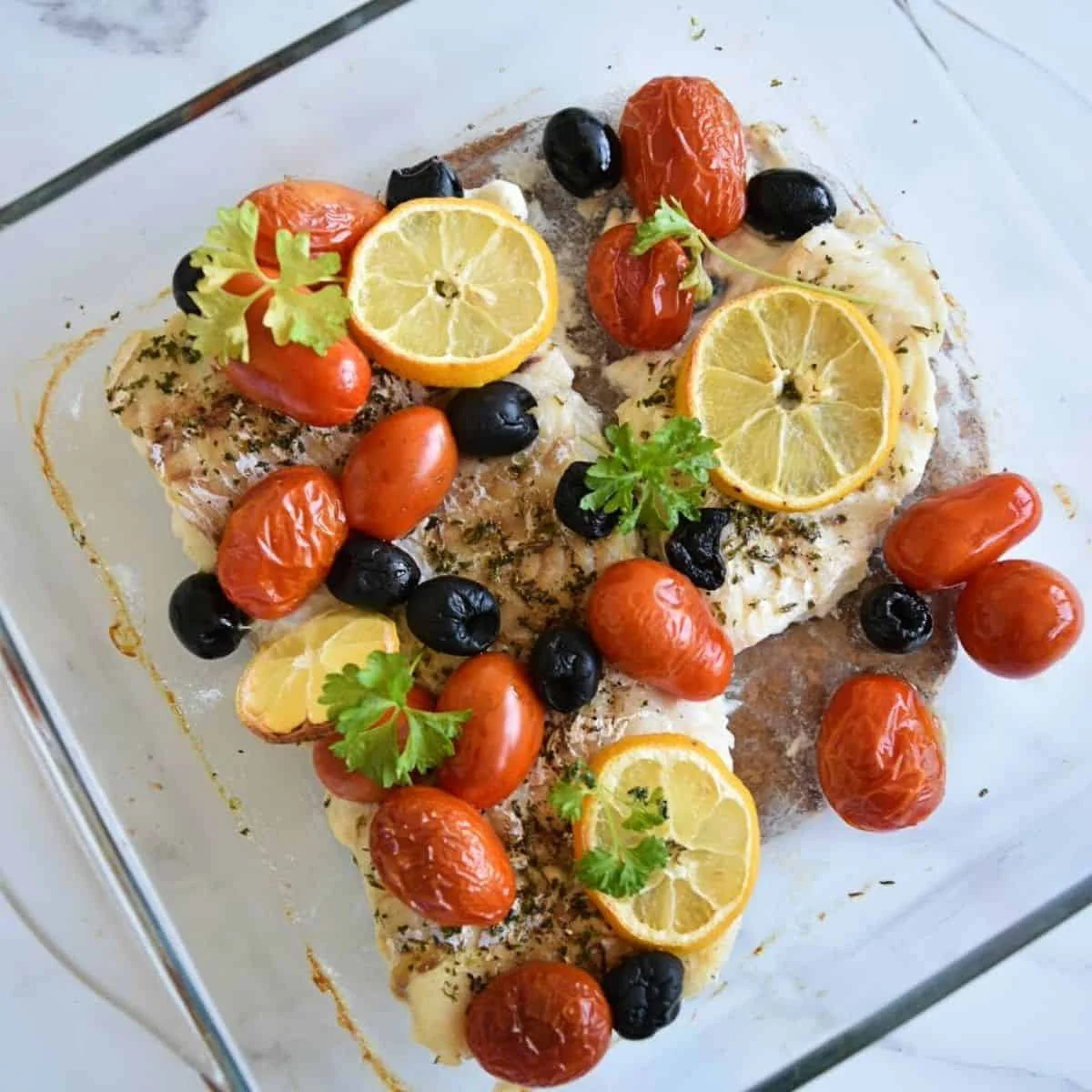 Mediterranean Baked Cod