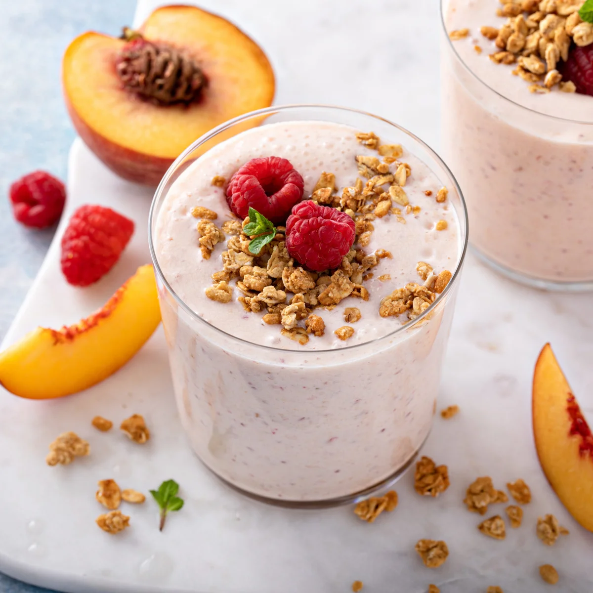 Peach Raspberry Smoothie