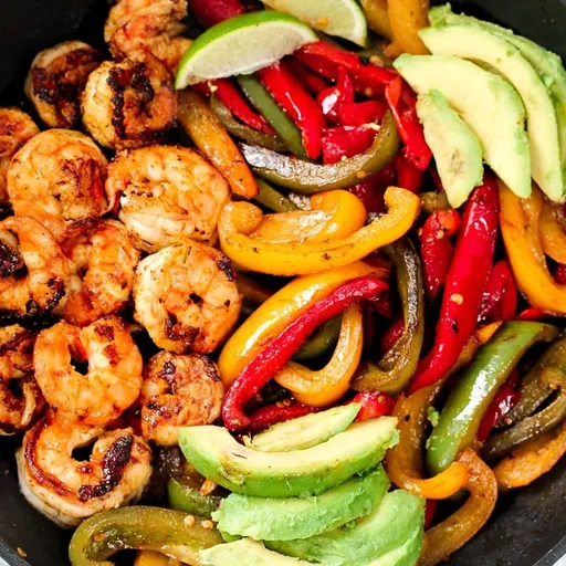 Cajun Shrimp Fajita Pan