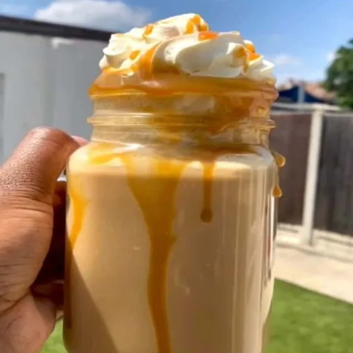 Caramel Frappuccino with Whipped Cream