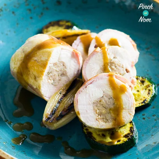 Galantina de pollo rellena | Apto para adelgazar y Weight Watchers