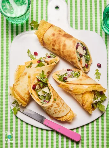 Sweet Chilli Halloumi Omelette Wrap | Slimming & Weight Watchers Friendly