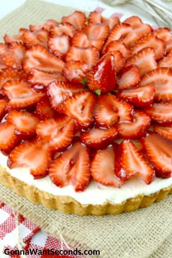 Strawberry White Chocolate Tart