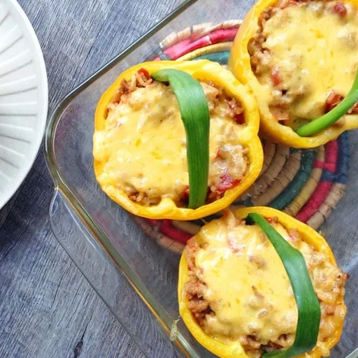Pimientos rellenos Olla de oro