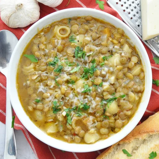 One-Pot Lentil Pasta Soup