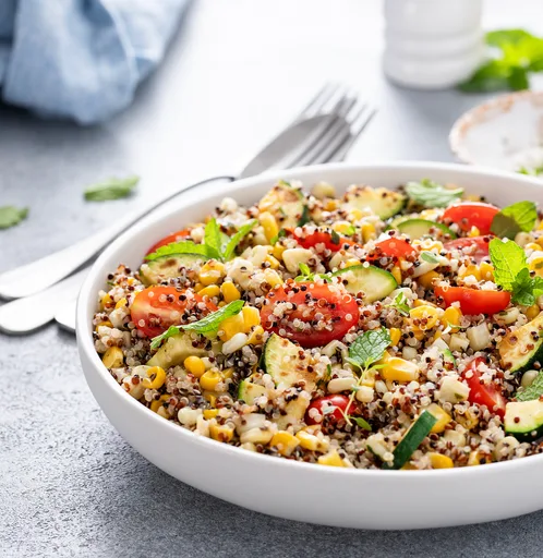 Quinoa Salad with Fresh Garden Veggies