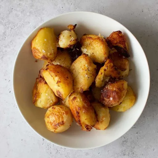 Patatas asadas crujientes